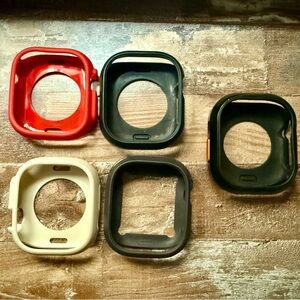 Apple Ultra 2 Smartwatch Case  - Red, Black, Cream and Gray